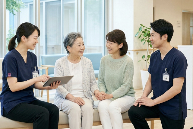 ④ ご家族の負担を軽くする“チーム連携のサポート力”が強い!